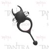 Anillo en forma de diablito negro con vibracion